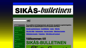 What Sikasbulletinen.se website looked like in 2016 (7 years ago)