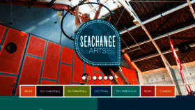 What Seachangearts.org.uk website looked like in 2016 (7 years ago)