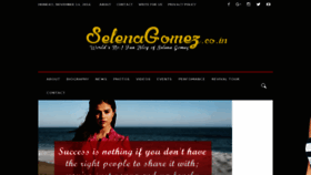 What Selenagomez.co.in website looked like in 2016 (7 years ago)