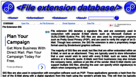 What Sig.extensionfile.net website looked like in 2016 (7 years ago)