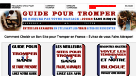 What Sitepourtromper.fr website looked like in 2016 (7 years ago)