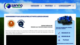 What Saneo-services.fr website looked like in 2016 (7 years ago)