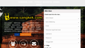 What Sangkek.com website looked like in 2016 (7 years ago)