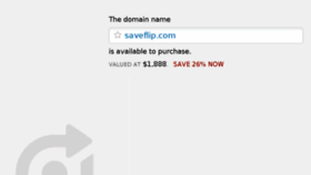 What Saveflip.com website looked like in 2016 (7 years ago)