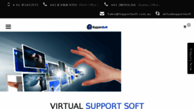 What Supportsoft.com.au website looked like in 2016 (7 years ago)