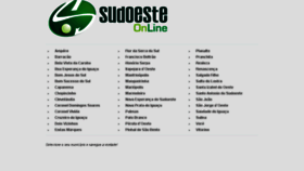 What Sudoesteonline.com.br website looked like in 2016 (7 years ago)