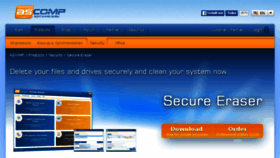 What Secure-eraser.com website looked like in 2016 (7 years ago)