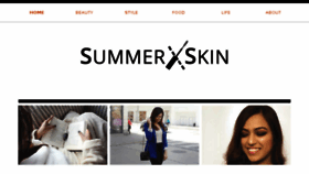 What Summerxskin.com website looked like in 2016 (7 years ago)