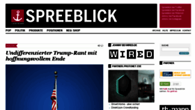 What Spreeblick.de website looked like in 2016 (7 years ago)