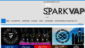 What Sparkvaporbrands.com website looked like in 2016 (7 years ago)