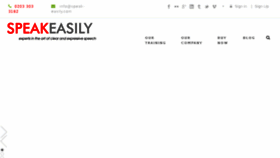 What Speak-easily.com website looked like in 2016 (7 years ago)