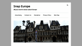 What Snapeurope.com website looked like in 2016 (7 years ago)