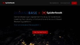 What Spiderbook.com website looked like in 2016 (7 years ago)