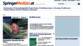 What Springermedizin.at website looked like in 2016 (7 years ago)