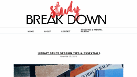 What Studybreakdown.com website looked like in 2016 (7 years ago)