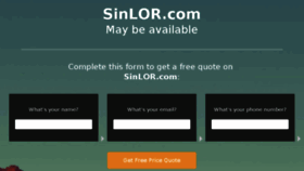 What Sinlor.com website looked like in 2016 (7 years ago)