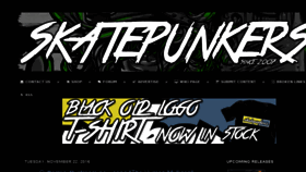 What Skatepunkers.net website looked like in 2016 (7 years ago)