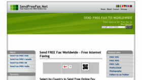 What Sendfreefax.net website looked like in 2016 (7 years ago)