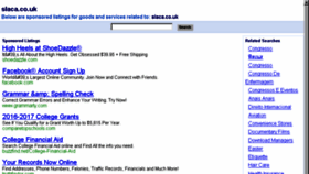 What Slaca.co.uk website looked like in 2016 (7 years ago)