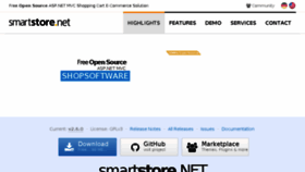What Smartstore.net website looked like in 2016 (7 years ago)