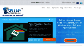 What Sellmyapplication.com website looked like in 2016 (7 years ago)