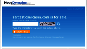 What Sarcasticsarcasm.com website looked like in 2016 (7 years ago)