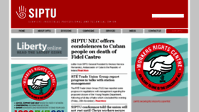 What Siptu.ie website looked like in 2016 (9 years ago)