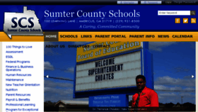 What Sumterschools.org website looked like in 2016 (7 years ago)