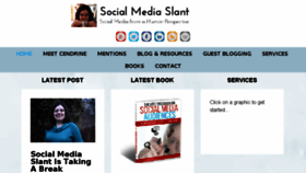 What Socialmediaslant.com website looked like in 2016 (7 years ago)