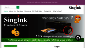 What Singink.com website looked like in 2016 (7 years ago)