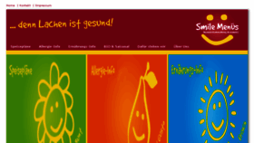 What Smilemenues.at website looked like in 2016 (7 years ago)