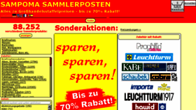 What Sammlerposten.de website looked like in 2016 (7 years ago)