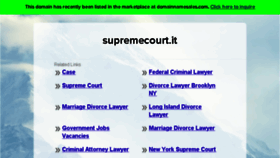What Supremecourt.it website looked like in 2016 (7 years ago)