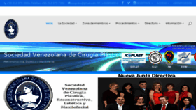 What Sociedadvenezolanacirugiaplastica.org website looked like in 2016 (7 years ago)
