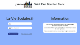 What Stpaulbb.la-vie-scolaire.fr website looked like in 2016 (7 years ago)
