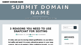 What Submitdomainname.com website looked like in 2016 (7 years ago)