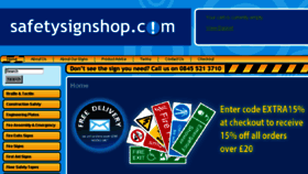 What Safetysignshop.com website looked like in 2016 (7 years ago)