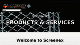 What Screenex.co.za website looked like in 2016 (7 years ago)