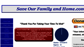 What Saveourfamilyandhome.com website looked like in 2016 (7 years ago)