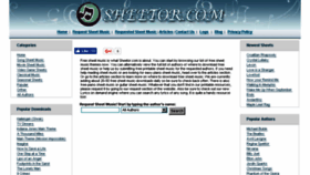 What Sheetor.com website looked like in 2016 (7 years ago)