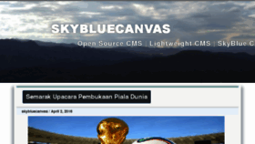 What Skybluecanvas.com website looked like in 2016 (7 years ago)