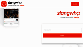 What Slangwho.com website looked like in 2016 (7 years ago)