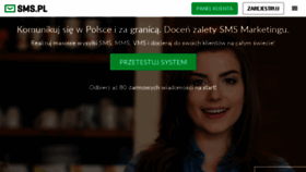 What Sms.pl website looked like in 2016 (7 years ago)