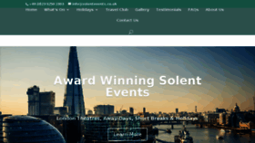 What Solentevents.co.uk website looked like in 2016 (7 years ago)