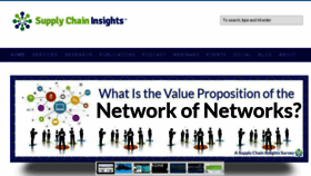 What Supplychaininsights.com website looked like in 2016 (7 years ago)