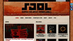 What Saol-music.com website looked like in 2016 (7 years ago)
