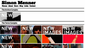 What Simonmenner.com website looked like in 2016 (7 years ago)