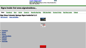 What Signsinsideout.com website looked like in 2016 (7 years ago)