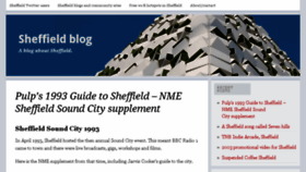 What Sheffieldblog.com website looked like in 2016 (7 years ago)