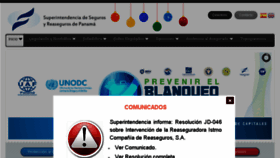 What Superseguros.gob.pa website looked like in 2016 (7 years ago)